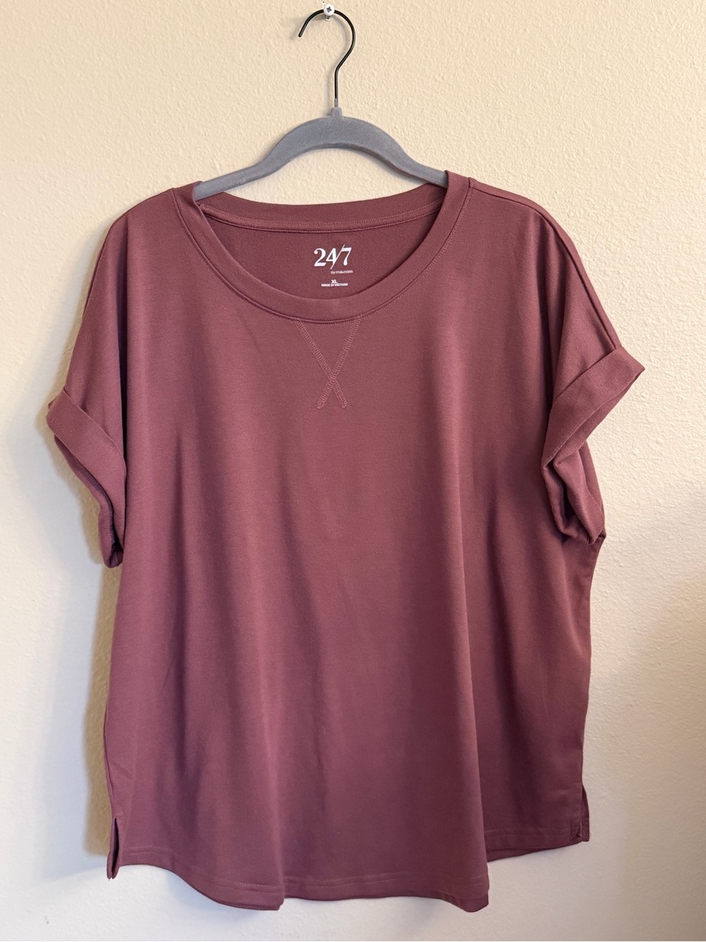 Maurices Short Sleeve Tee in Mauve Rose
